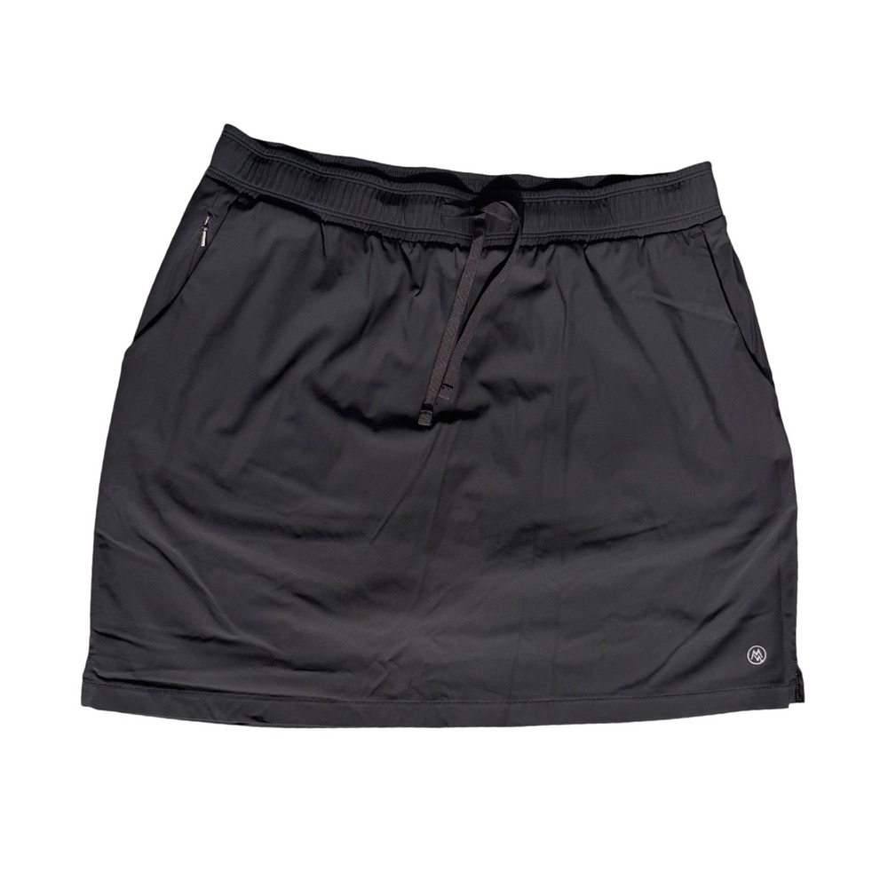 Cloudveil Athletic Skort Black Zip Pocket Tenniscore Gorpcore Hiking Medium